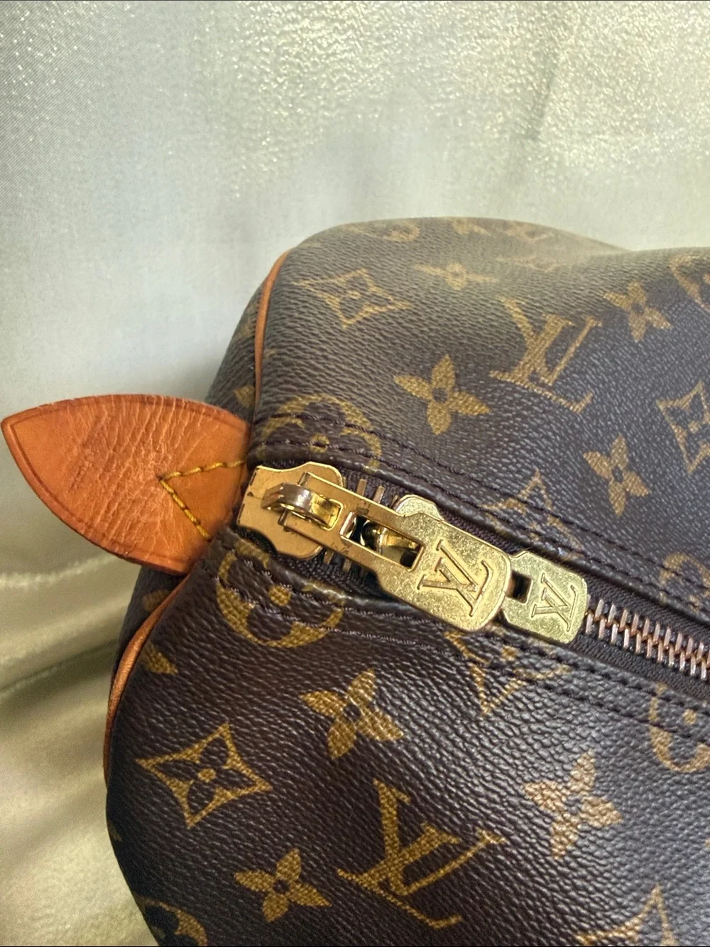 Louis Vuitton Brown Monogram Keepall 50 Travel Duffel Bag